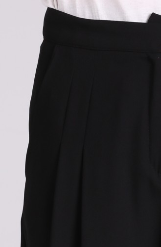 Pleated wide Leg Pants 11014-03 Black 11014-03