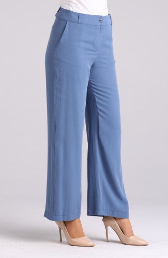 Flared Tencel Trousers 11015-05 Indigo 11015-05