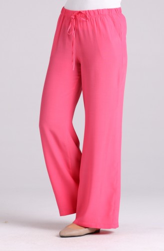 wide-leg Pants with Pockets 4028-05 Pink 4028-05