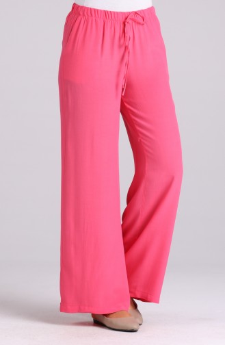 wide-leg Pants with Pockets 4028-05 Pink 4028-05