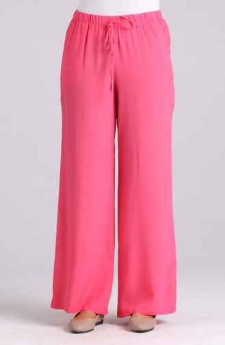 wide-leg Pants with Pockets 4028-05 Pink 4028-05