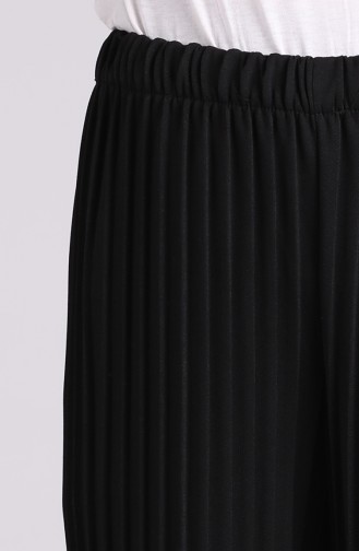 Pleated wide Leg Pants 2027-02 Black 2027-02