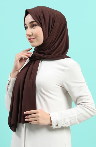 Natural Likralı Kraş Şal 13182-06 Taba