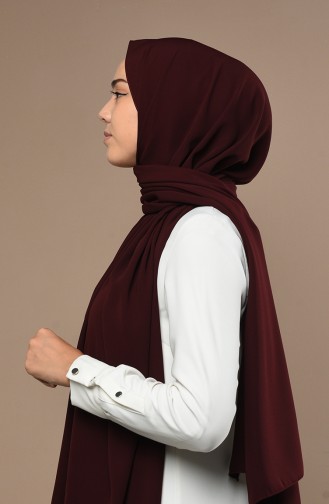 Dark Claret Red Shawl 3016Mİ-17