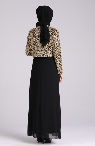 Habillé Hijab Noir 2943-02