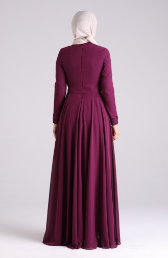 Lila Hijab-Abendkleider 9211-05