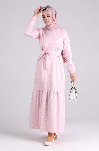 Powder Hijab Dress 4601-03