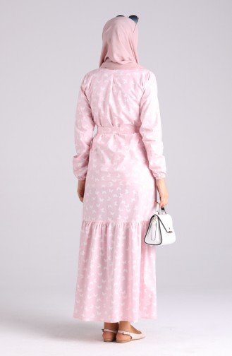 Powder Hijab Dress 4601-03