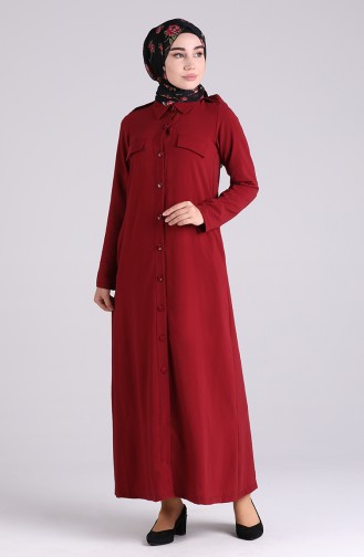 Robe Hijab Bordeaux 0920-04