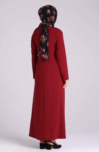 Robe Hijab Bordeaux 0920-04