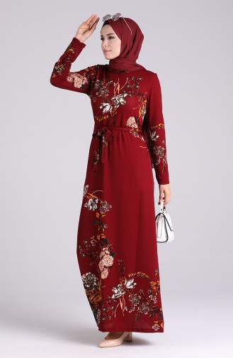 Robe Hijab Bordeaux 5709N-04