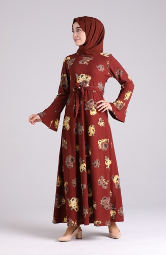 Robe Hijab Tabac 5885-03
