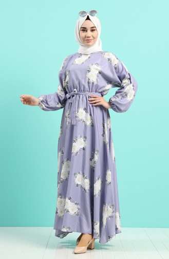 Violet Hijab Dress 5155-01