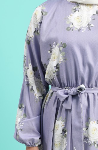 Violet Hijab Dress 5155-01