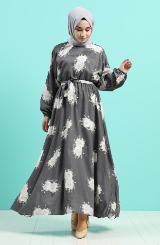 Robe Hijab Gris 5155-03