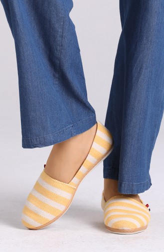 Yellow Woman Flat Shoe 4602-2