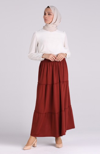 Brick Red Skirt 7880A-05