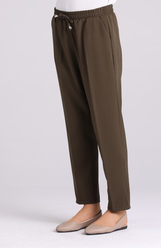 Elastic waist Pocket Trousers 4105-07 Khaki 4105-07
