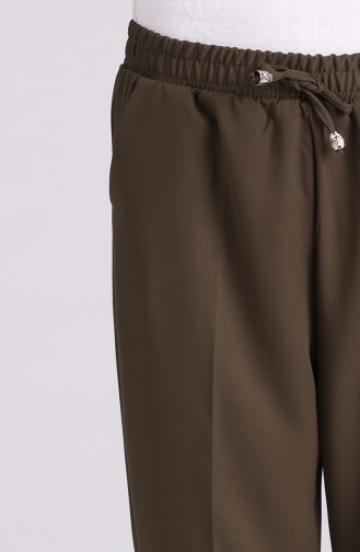 Elastic waist Pocket Trousers 4105-07 Khaki 4105-07