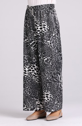 Leopard Print Pants 2164-01 Black 2164-01