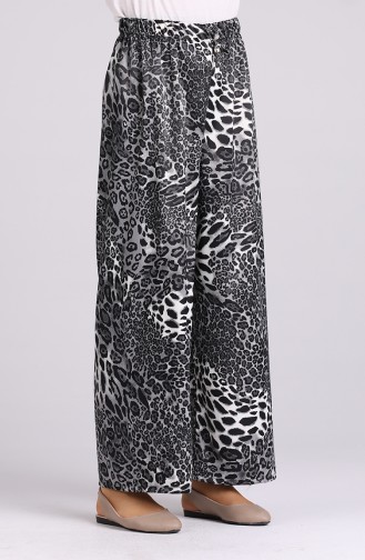 Leopard Print Pants 2164-01 Black 2164-01