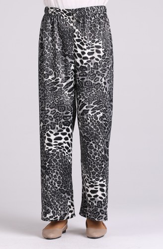 Leopard Print Pants 2164-01 Black 2164-01