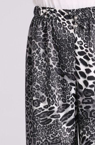 Leopard Print Pants 2164-01 Black 2164-01