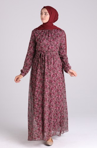 Robe Hijab Plum 20Y3064001A-01