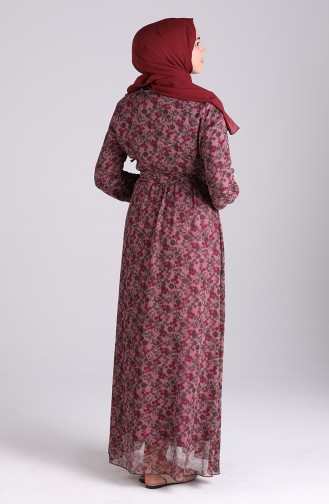 Robe Hijab Plum 20Y3064001A-01