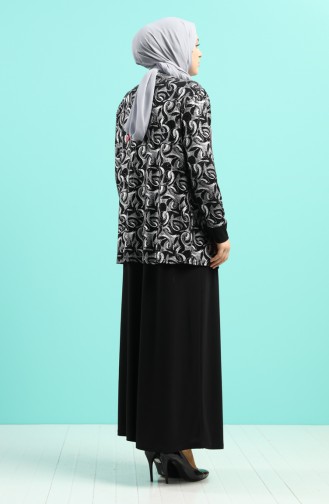 Black İslamitische Jurk 1284-01