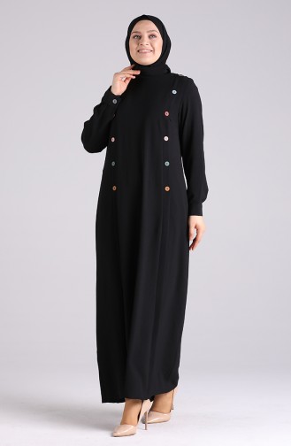 Robe Hijab Noir 1314-08