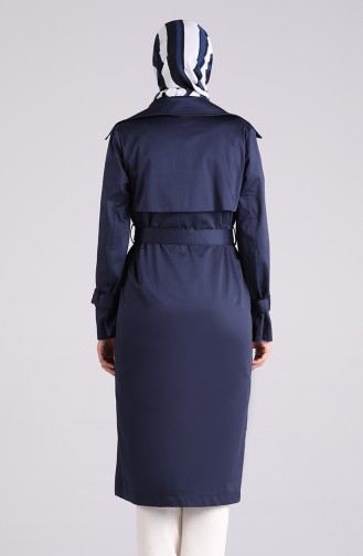 Trench Coat Bleu Marine 90007-02