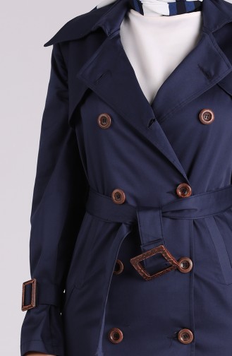 Navy Blue Trenchcoat 90007-02