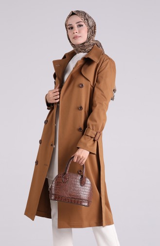 Tobacco Brown Trench Coats Models 90007-03