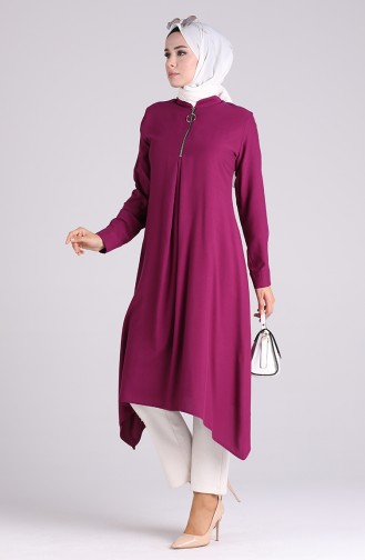 Zippered Summer Tunic 1215-05 Damson 1215-05