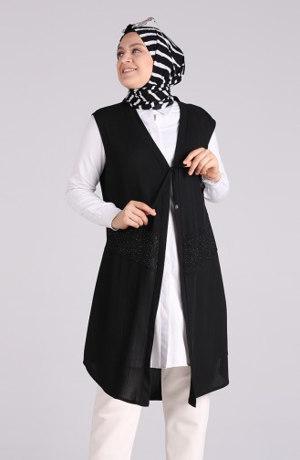 Gilet Sans Manches Noir 1338-02