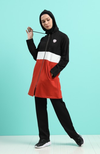 Schwarz Jogginganzüge 1081-02