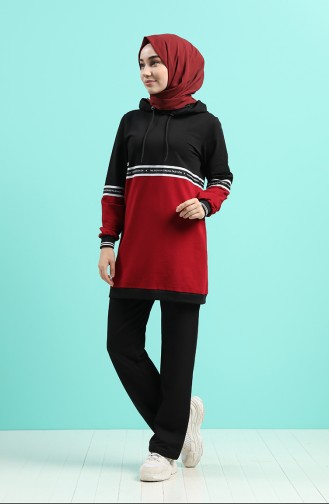 Claret Red Tracksuit 2140-04