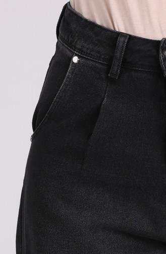 Cepli Mom jeans Kot Pantolon 9109-03 Siyah