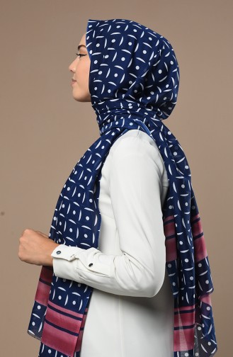 Navy Blue Shawl 290-120