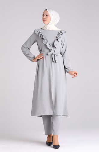 Frilly Tunic Trousers Double Suit 0372-09 Gray 0372-09