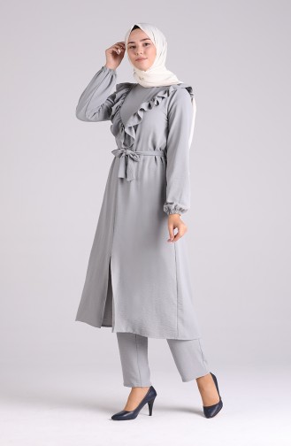 Frilly Tunic Trousers Double Suit 0372-09 Gray 0372-09