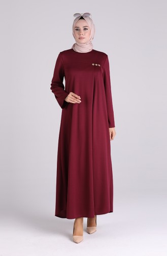 Robe Hijab Bordeaux Foncé 1908-12