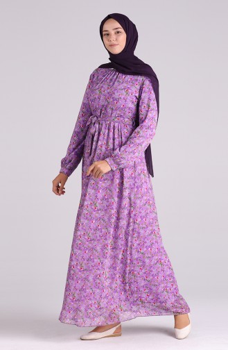 Dark Violet Hijab Dress 20Y3064001-05