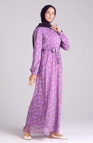 Dark Violet Hijab Dress 20Y3064001-05