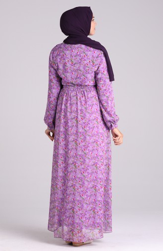 Dunkel-Lila Hijab Kleider 20Y3064001-05