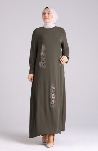 Robe Hijab Khaki 1313-06