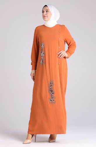 Robe Hijab Tabac 1313-07