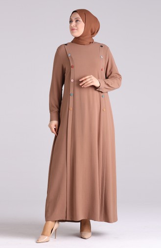 Milchkaffee Hijab Kleider 1314-03