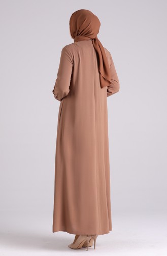 Milchkaffee Hijab Kleider 1314-03